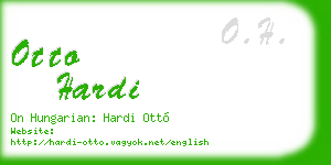 otto hardi business card